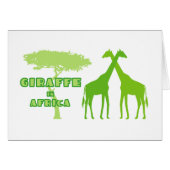Giraffe in Africa (Green) (Front Horizontal)