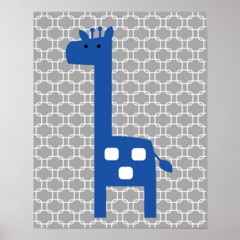 Giraffe In Any Color Nursery Art Poster by Personalizedbydiane at Zazzle