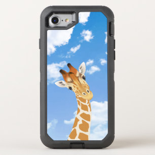 Giraffe in Lovely Blue Sky OtterBox Defender iPhone SE/8/7 Case