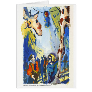 Giraffe in NYC Cards