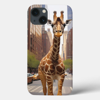 Giraffe in NYC iPhone 13 Case