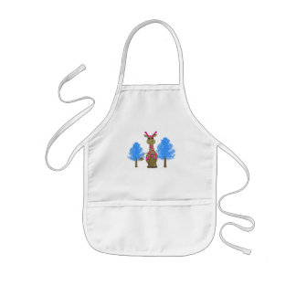 Giraffe in the Forest Kids' Apron
