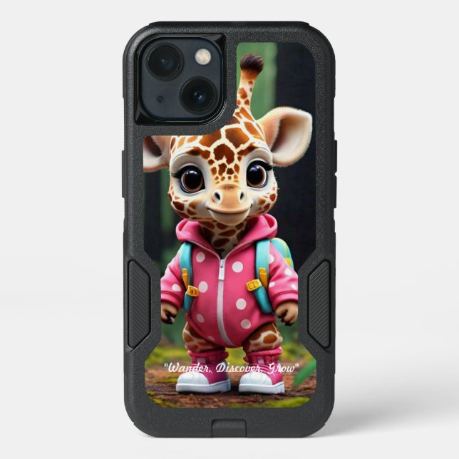 "Giraffe in the Woods" Otterbox iPhone Case (Back)