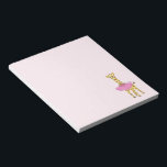 Giraffe in Tutu Notepad<br><div class="desc">This little giraffe is ready to dance into your heart.</div>