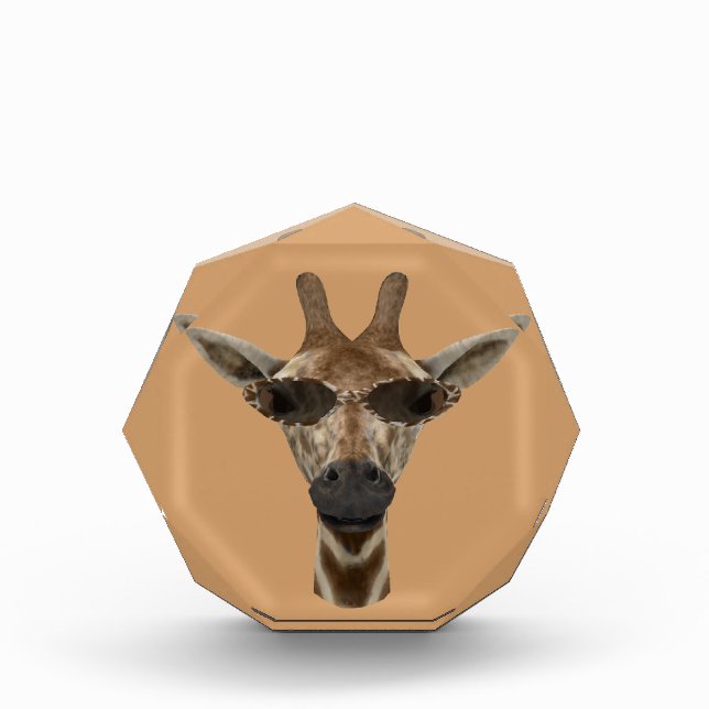 Giraffe Incognito Acrylic Award (Front)