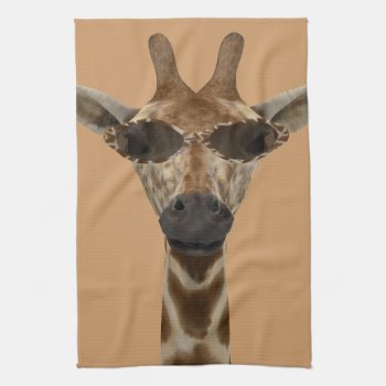 Giraffe Incognito Kitchen Towel by Emangl3D at Zazzle