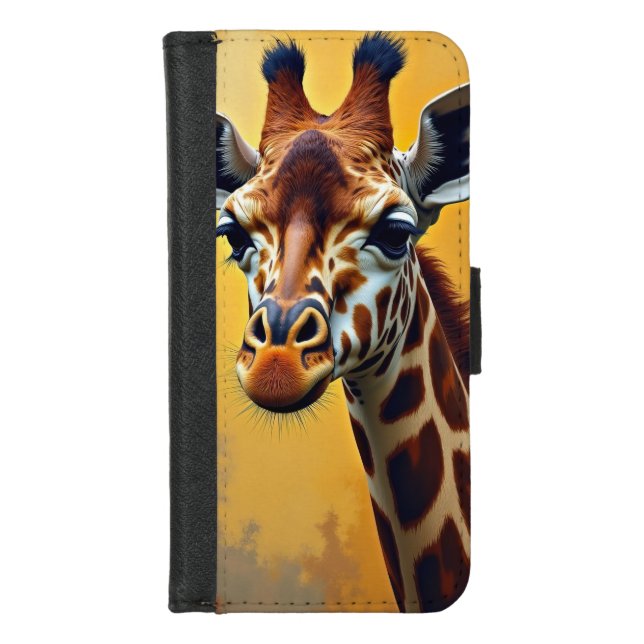 Giraffe  iPhone wallet case (Front)