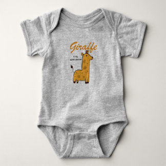 Giraffe is my spirit animal baby bodysuit