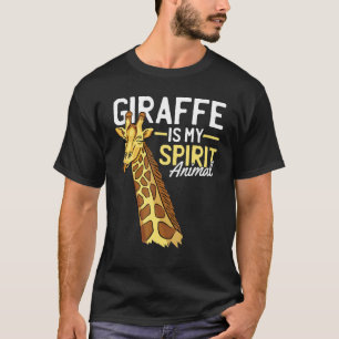Giraffe Is My Spirit Animal   Safari   Wink T-Shirt