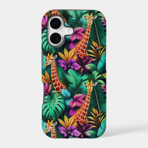 Giraffe Jungle Dreams Seamless Surface Pattern iPhone 17 Case