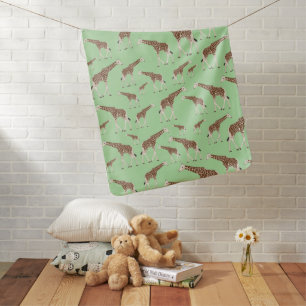Giraffe Jungle Safari Animal Baby Blanket