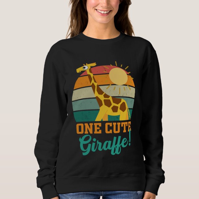 Giraffe  Kids Children Boys Girls Women Cute Giraf Sweatshirt (Front)