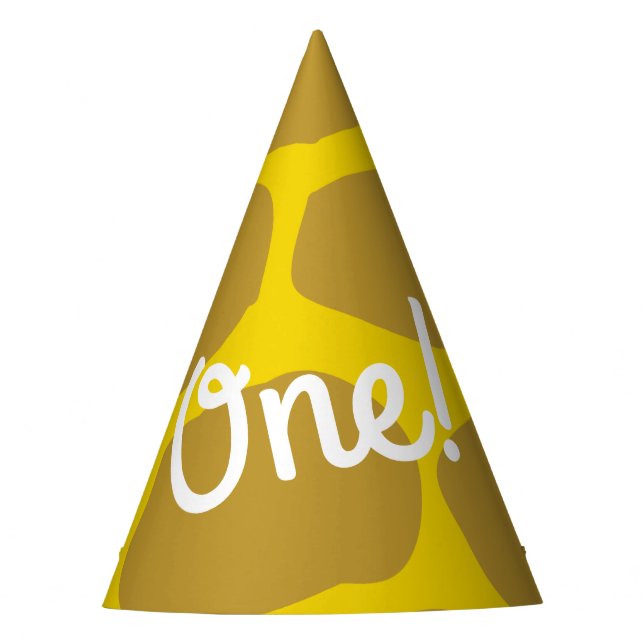 Giraffe Kid's Safari Birthday Party Party Hat (Front)