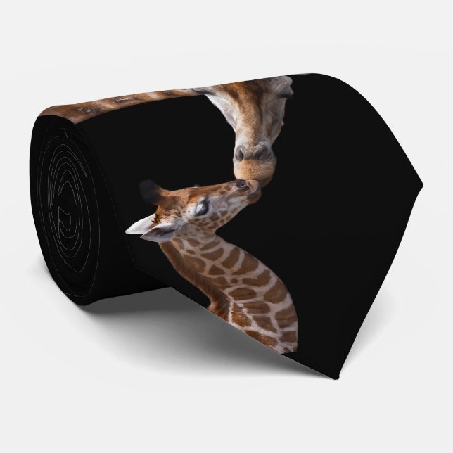 Giraffe Kisses Tie (Rolled)