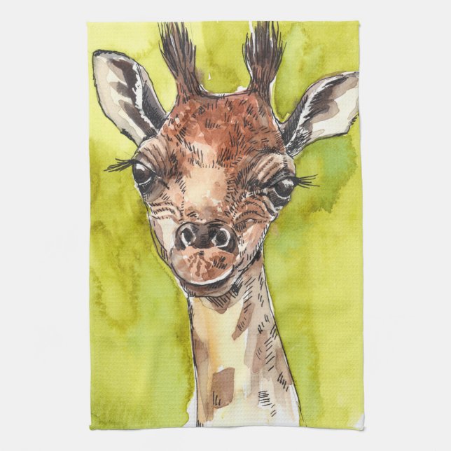 Giraffe Kitchen Towel (Vertical)