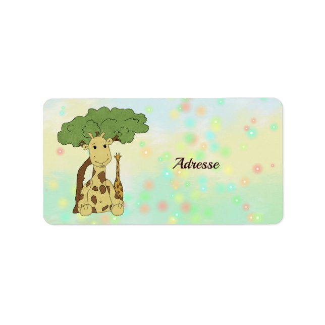 Giraffe  label (Front)