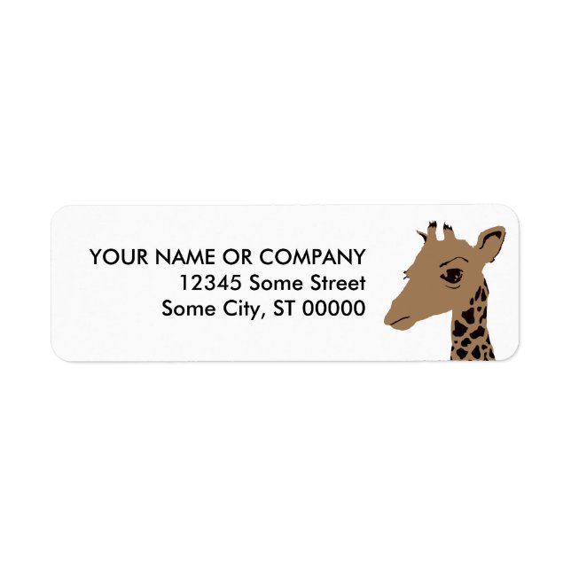 giraffe label (Front)