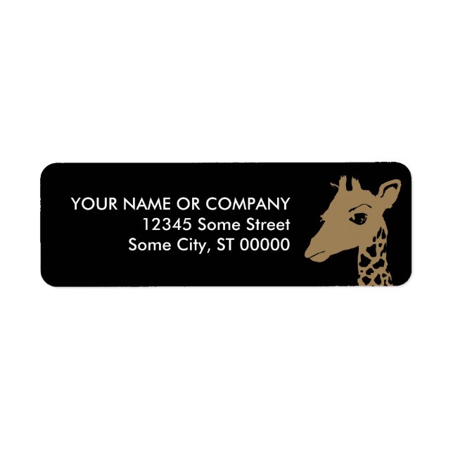 giraffe label (Front)