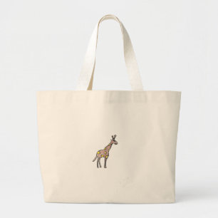 Giraffe  large tote bag