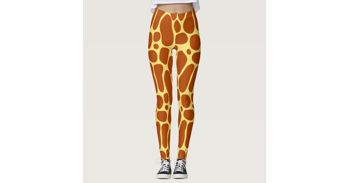 Buy Giraffe Womens Leggings, Giraffe Stretch Pants, Animal Print