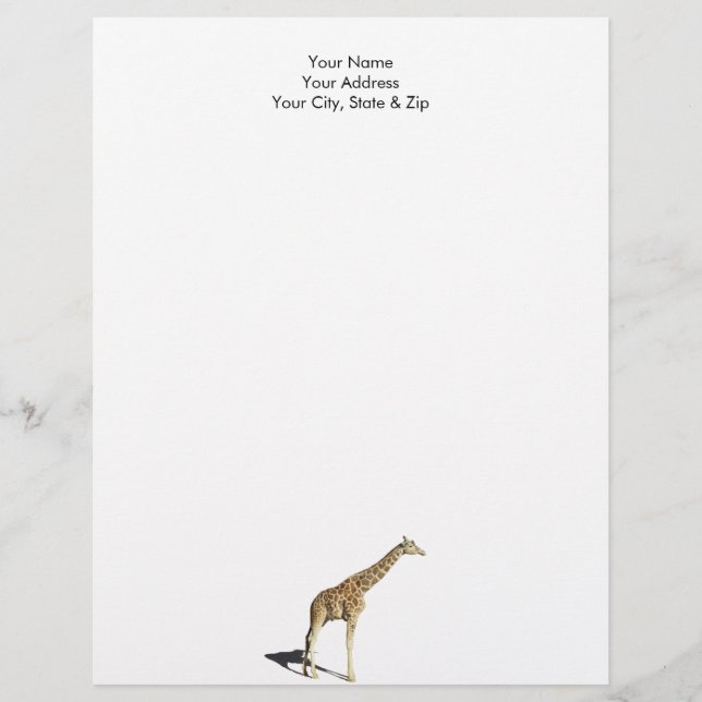 Giraffe Letterhead (Front)