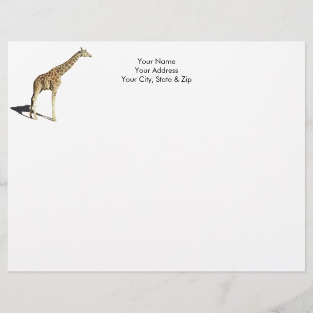 Giraffe Letterhead (Front)