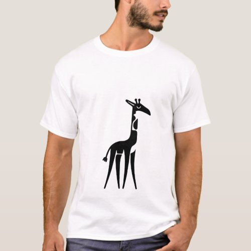  Giraffe logo style T_Shirt