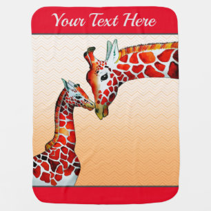 Giraffe Love Baby Blanket