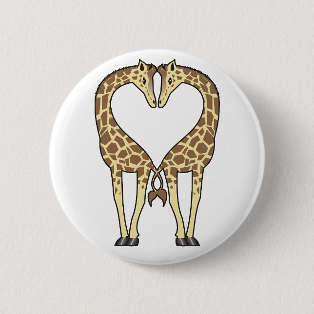 Giraffe Love Button (Front)