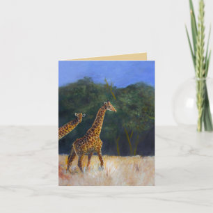 Giraffe Love Card