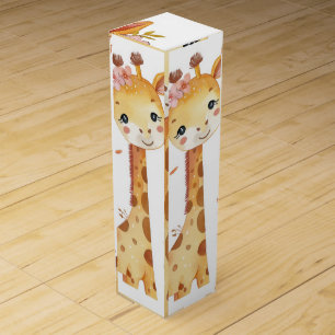 Giraffe Love Gift Box" Wine Box