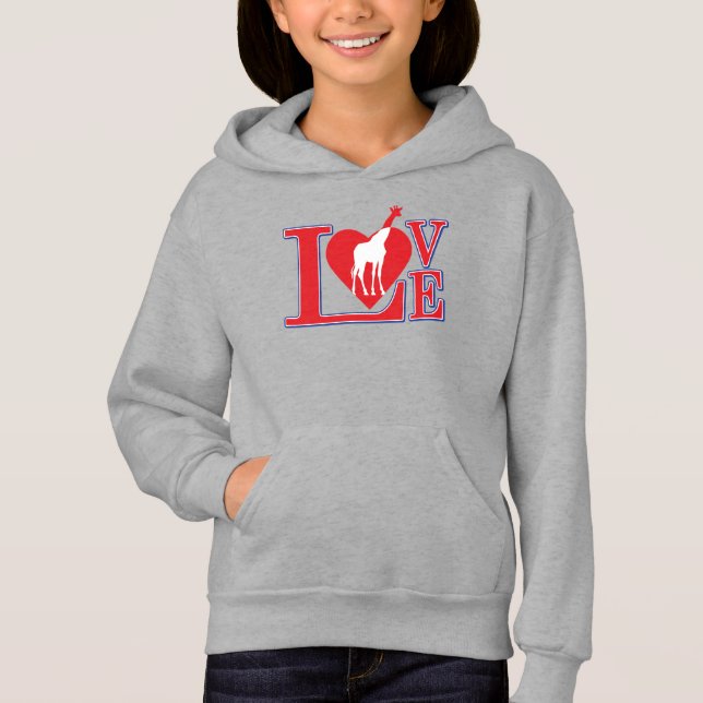 Giraffe Love Hoodie (Front)