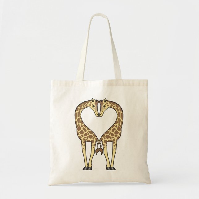 Giraffe Love Tote Bag (Front)