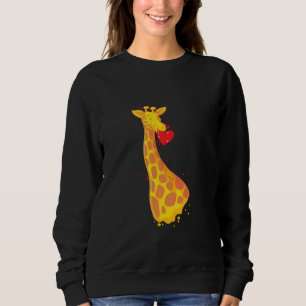 Giraffe Love Valentines Day Sweatshirt