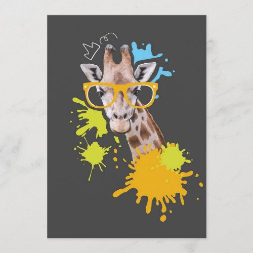 Giraffe Lover Cute Giraffe With Glasses Program