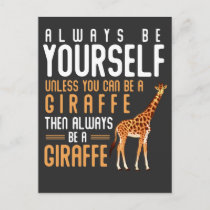 Giraffe Lover Favorite Safari Animal Funny Giraffe Postcard