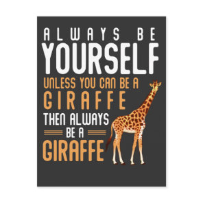 Giraffe Lover Favorite Safari Animal Funny Giraffe Postcard