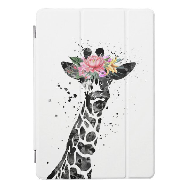 Giraffe Lover Giraffe And Flower iPad Pro Cover (Front)
