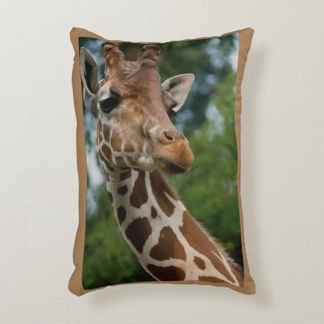 Giraffe Lovers Art Accent Pillow (Front(Vertical))