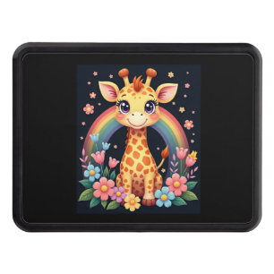 Giraffe Lovers T-Shirt Hitch Cover