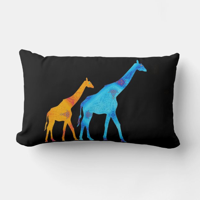 Giraffe Lumbar Pillow (Front)