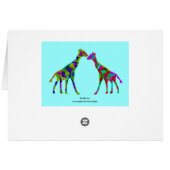 Giraffe Luv Anniversary Cards (Back Horizontal)