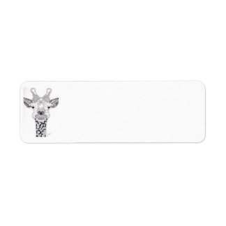 Giraffe Mailing Label