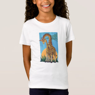 Giraffe Mama and Baby T-Shirt