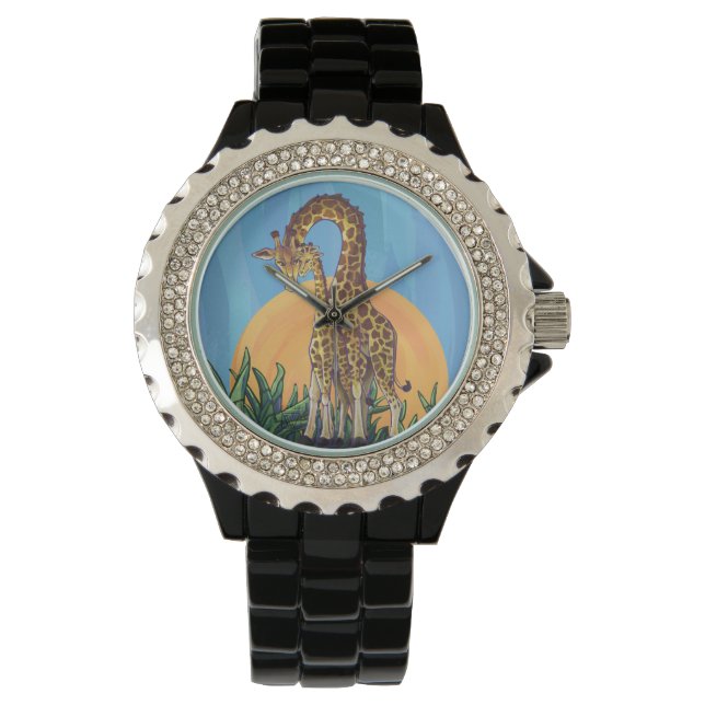 Giraffe Mama and Baby Watch (Front)
