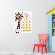 Giraffe Medium Chart, Poster Paper (Matte)