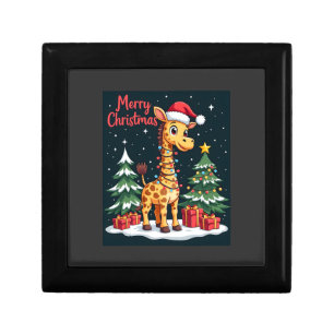 Giraffe Merry Christmas Tree Lighting Santa Giraff Gift Box