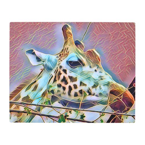 GIRAFFE   METAL PRINT