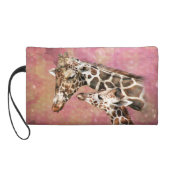 Giraffe Mom and Baby Wristlet Purse (Back)