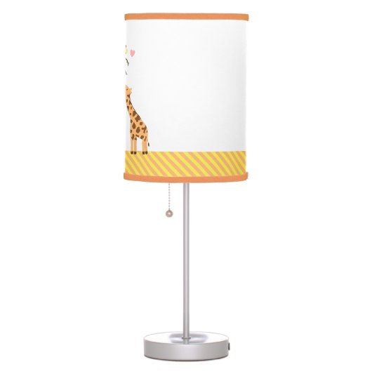 Giraffe Mommy and Baby Nursery Room Decor Table Lamp (Right)